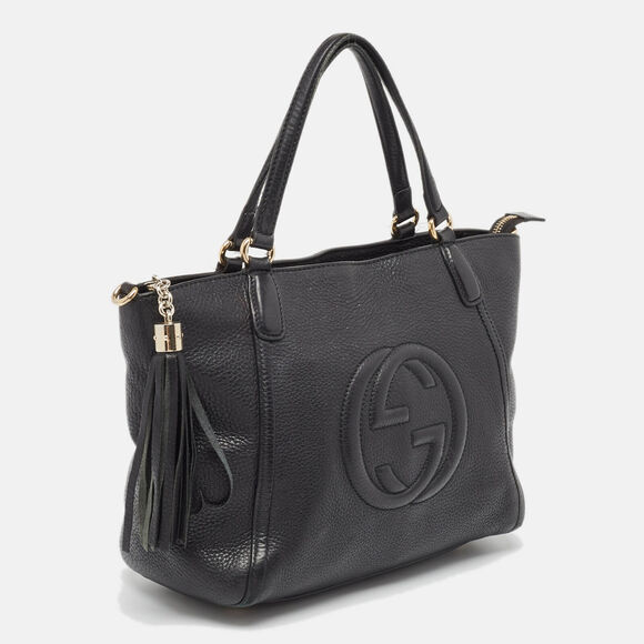 Gucci Black Leather Small Soho Zipped #129837G69B - Picture 3 of 10